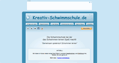 Desktop Screenshot of kreativ-schwimmschule.de