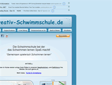 Tablet Screenshot of kreativ-schwimmschule.de